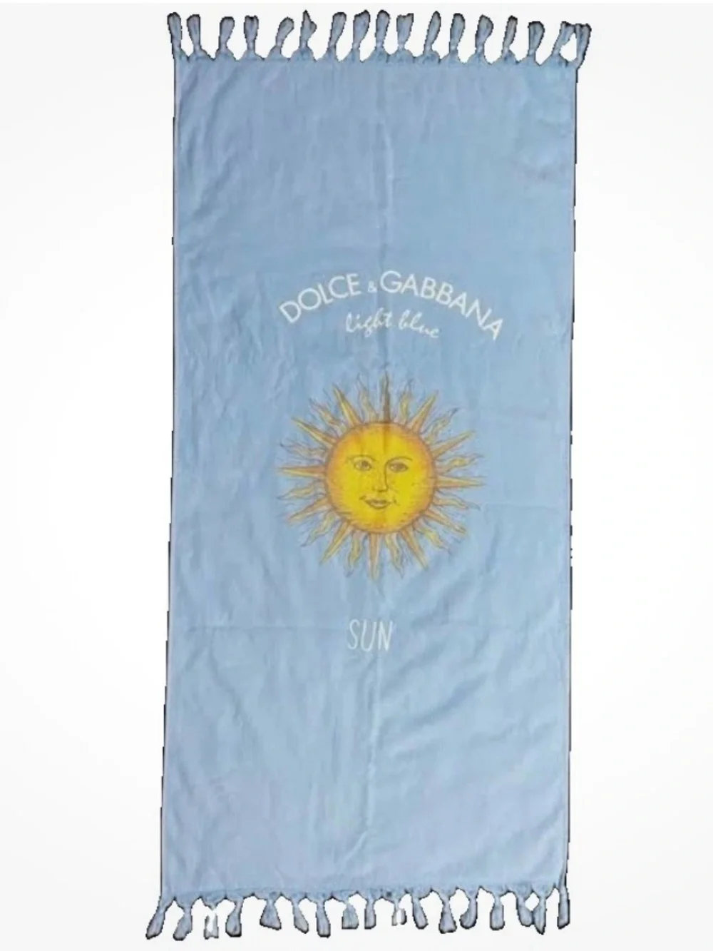 Dolce & Gabbana Light Blue Sun Celestial SOFT Cotton Beach Towel 69x27 summer